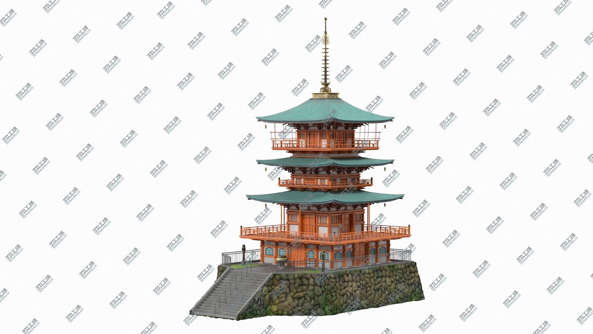 images/goods_img/2021040164/3D Japanese Temple Three Story Pagoda Seiganto Ji/2.jpg
